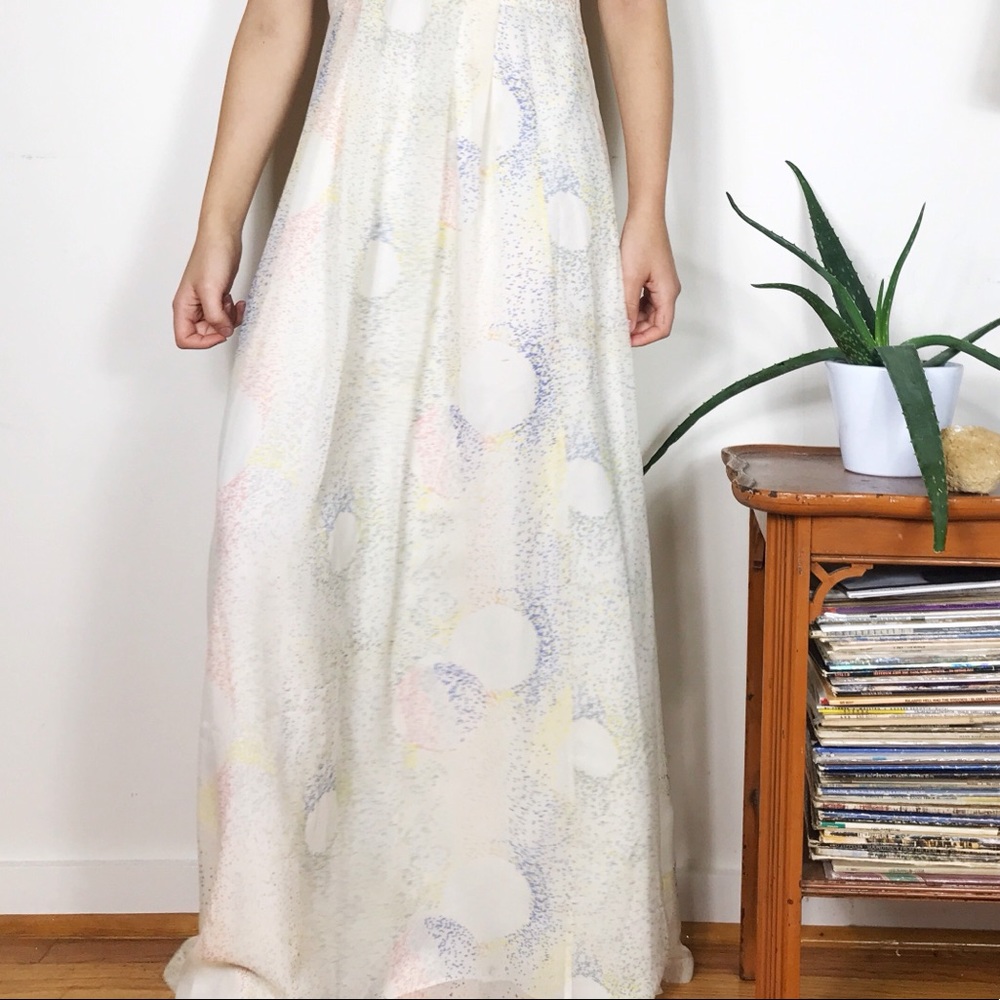Madewell Eliot Silk Starburst Halter Maxi Dress - Picture 16 of 16